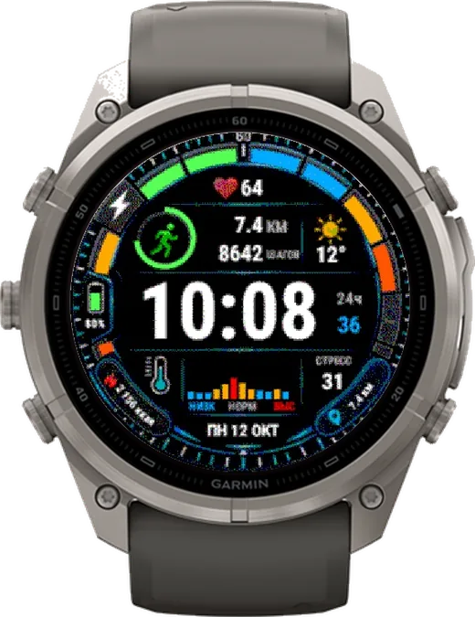 Циферблат VELOCITY для Garmin fēnix 9 Pro Solar 51mm