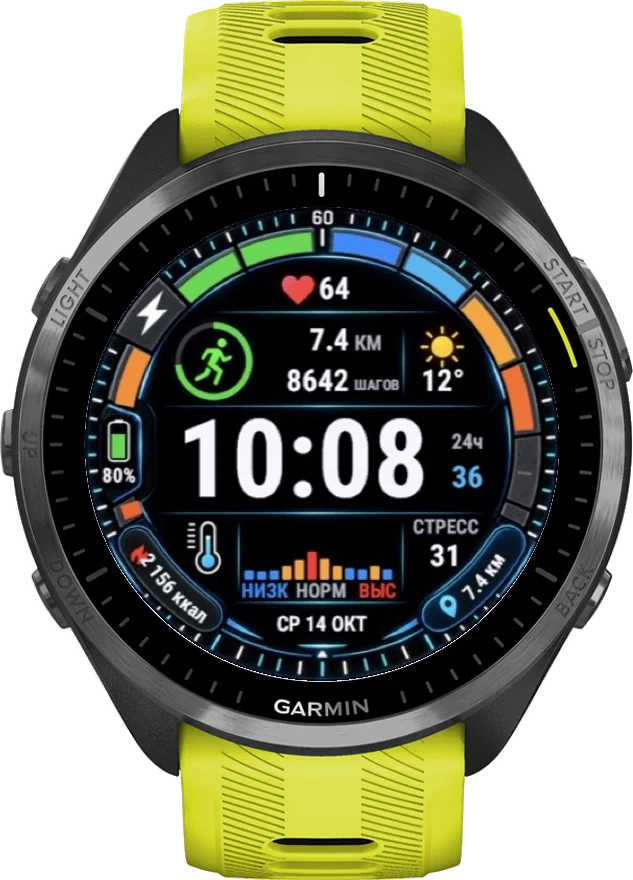 Циферблат VELOCITY на Garmin Forerunner 965
