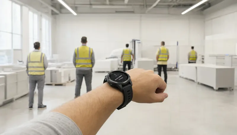 Черные спортивные смарт-часы Garmin на запястье для выбора именного циферблата в подарок