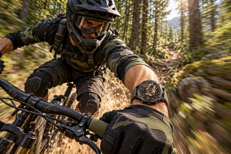 Спуск на горном велосипеде — циферблат ДАУНХИЛЛ на Garmin