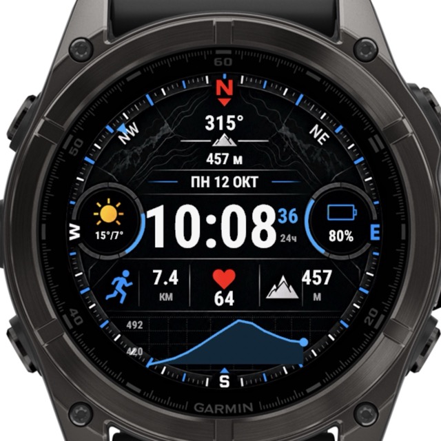 Циферблат АЗИМУТ для Garmin