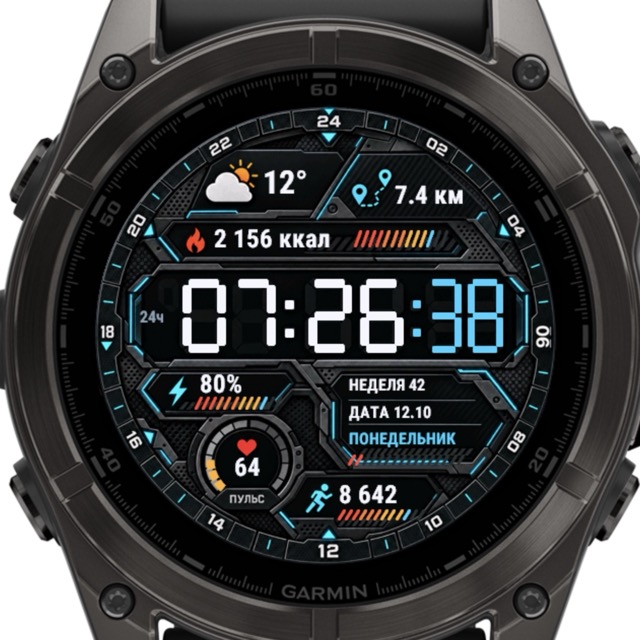 Циферблат ЦИФРА для Garmin